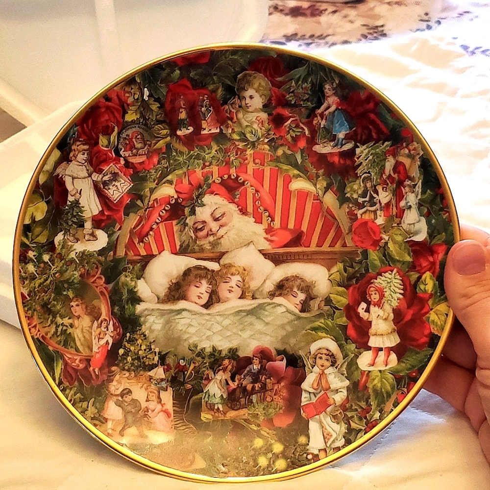 Victorian Christmas Memories Plate Collection "With Visions of …